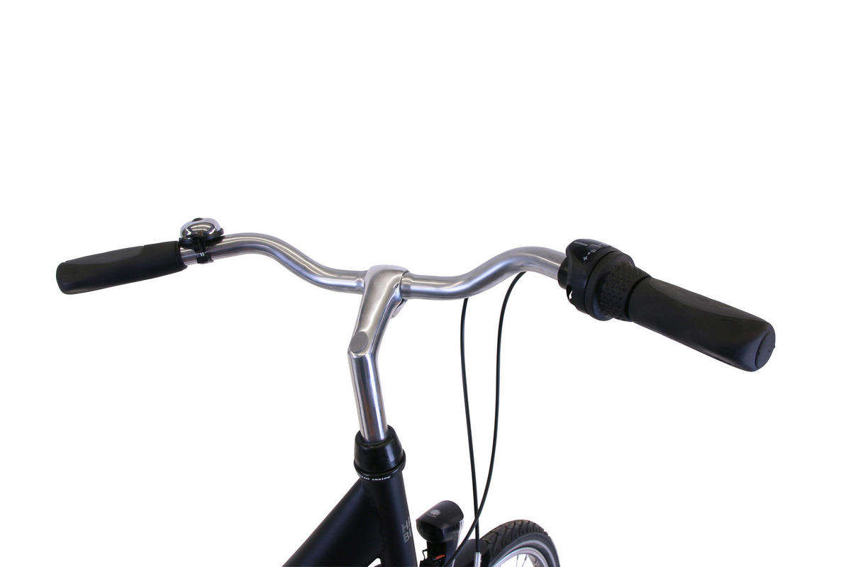 CITYBIKE City Wave Premium Black 3 Gang 26 Zoll 43cm RF - Schwarz, Metall (43cm) - Hawk Bikes