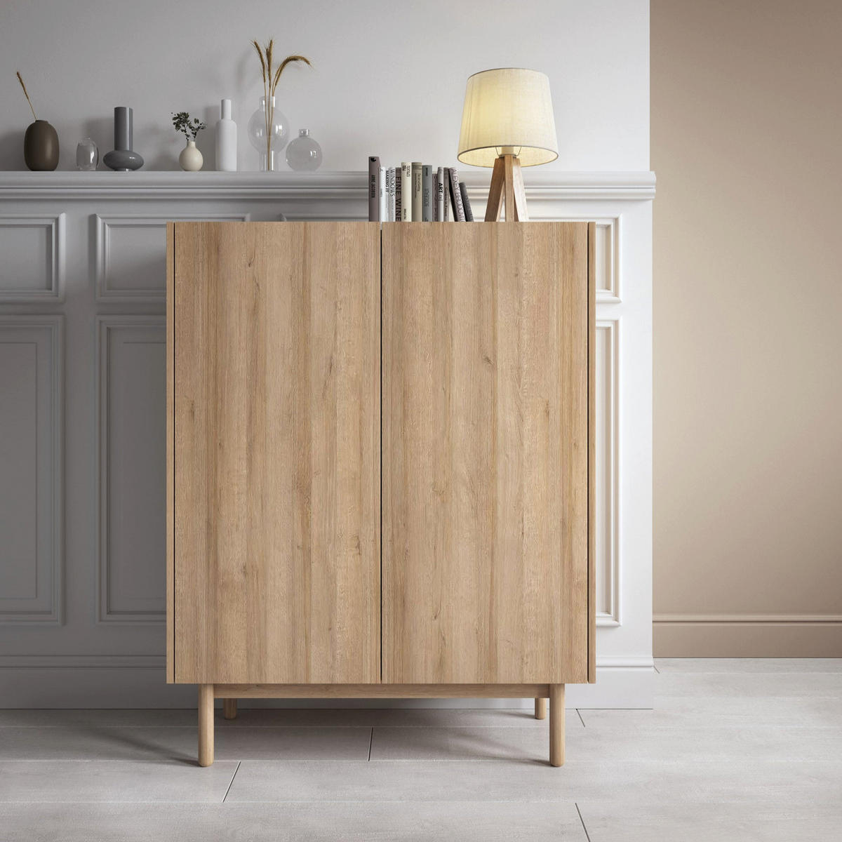 KOMMODE Anawa - Braun, Holz (97/122/37cm) - Pillovely