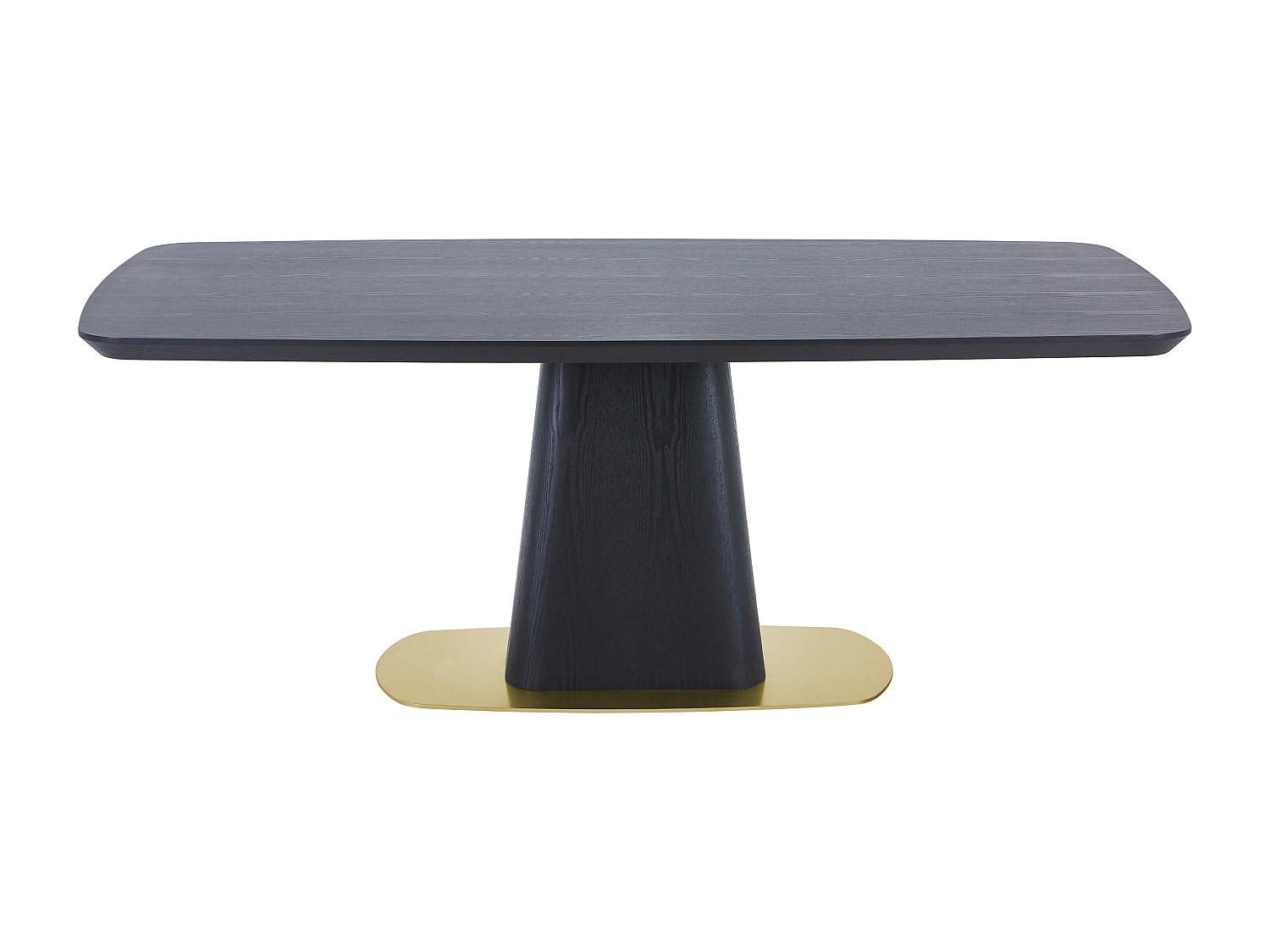 ESSTISCH - 8 Personen - Holz, Platte - Schwarz - DYLORA - Schwarz, Holz (100/200/75.5cm) - Vente-Unique