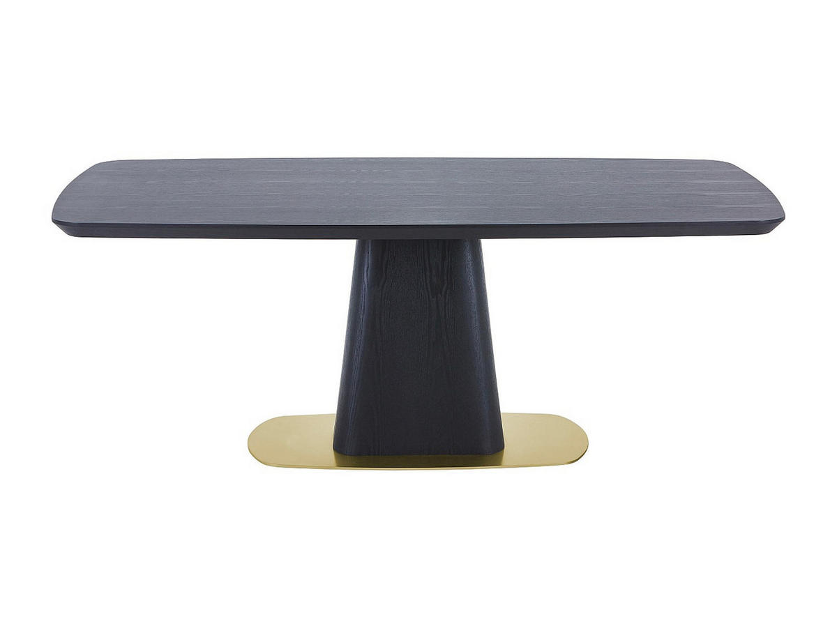 TISCH ohne Ausziehfunktion - 8 -Sitzer - MDF - schwarz - DYLORA - Schwarz, Holz (100/200/75.5cm) - Vente-Unique