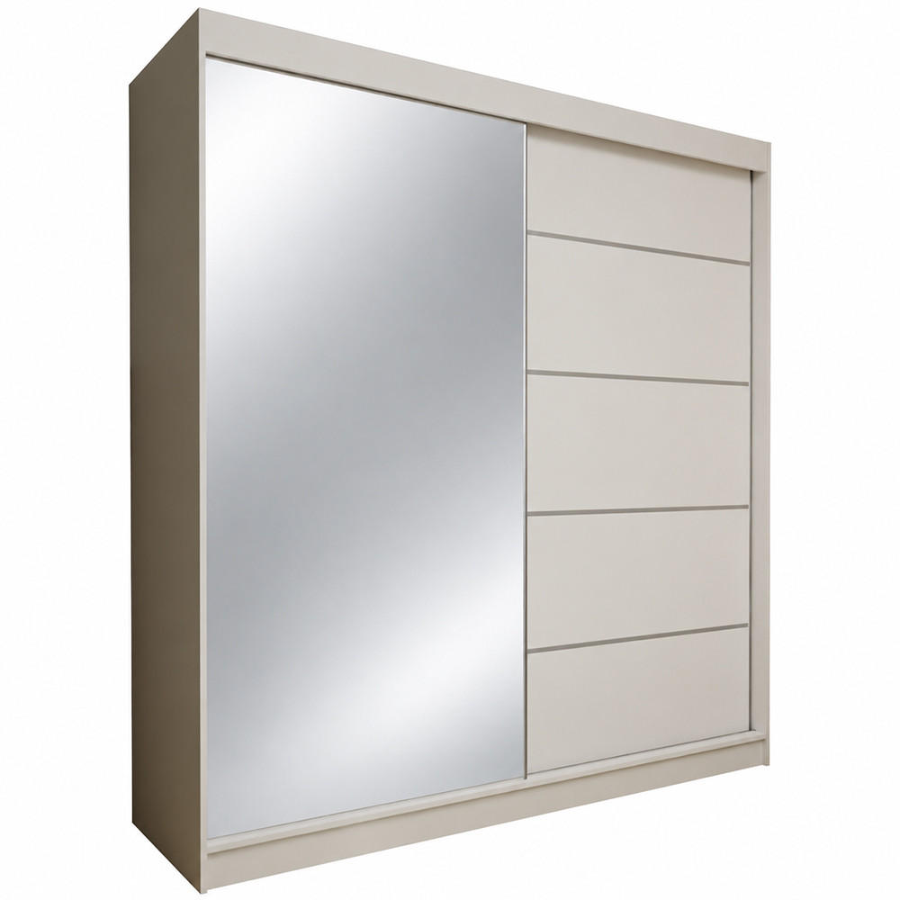 KS Home Concept Kleiderschrank Weiß 200x216x61 cm