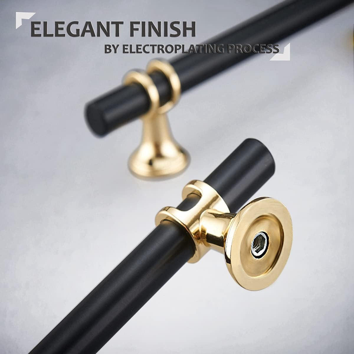 MÖBELGRIFF 6er-Set 128 mm Zinklegierung - Schwarz, Metall (1.2/3.5/18.2cm)