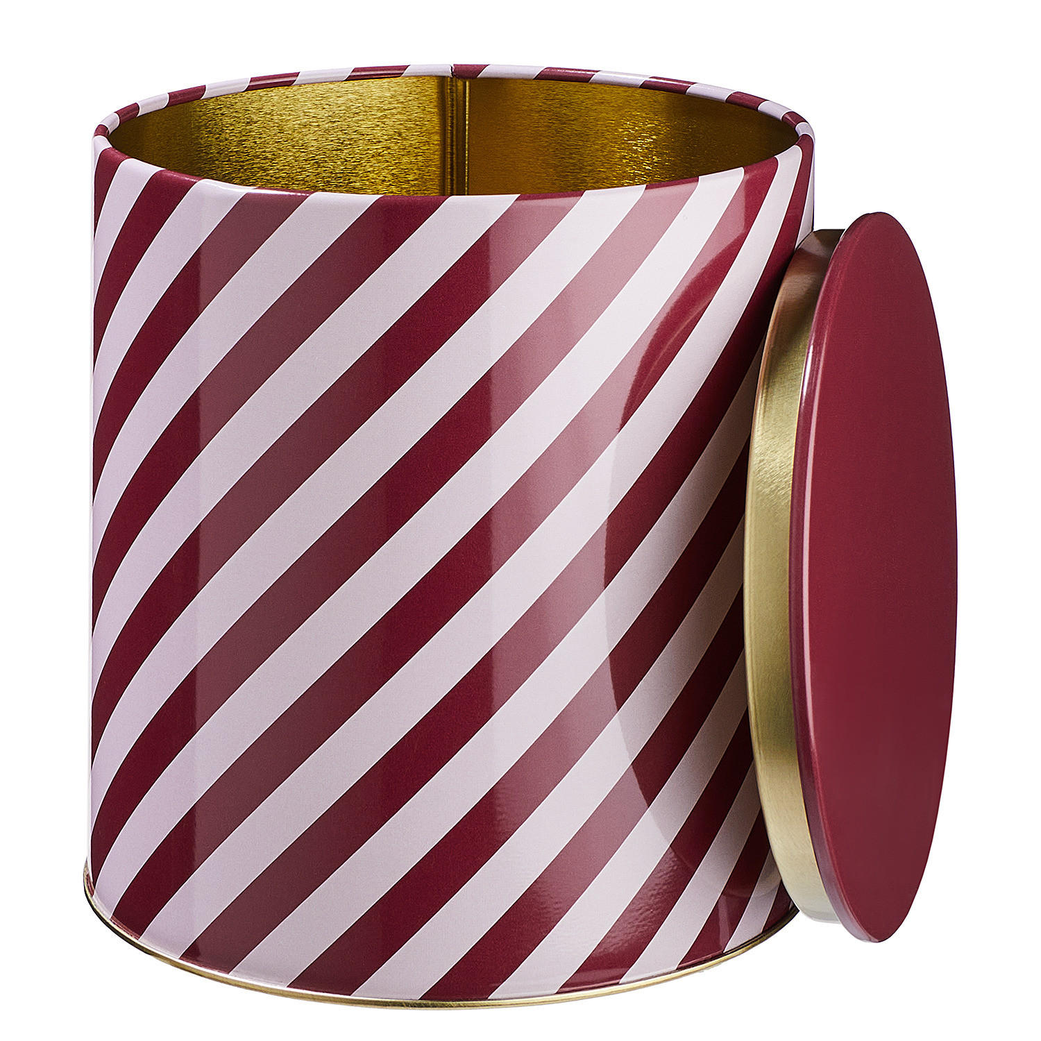 KEKSDOSE Cookie Jar Candy Cane - Dunkelrot, Metall (14/15/14cm) - Butlers