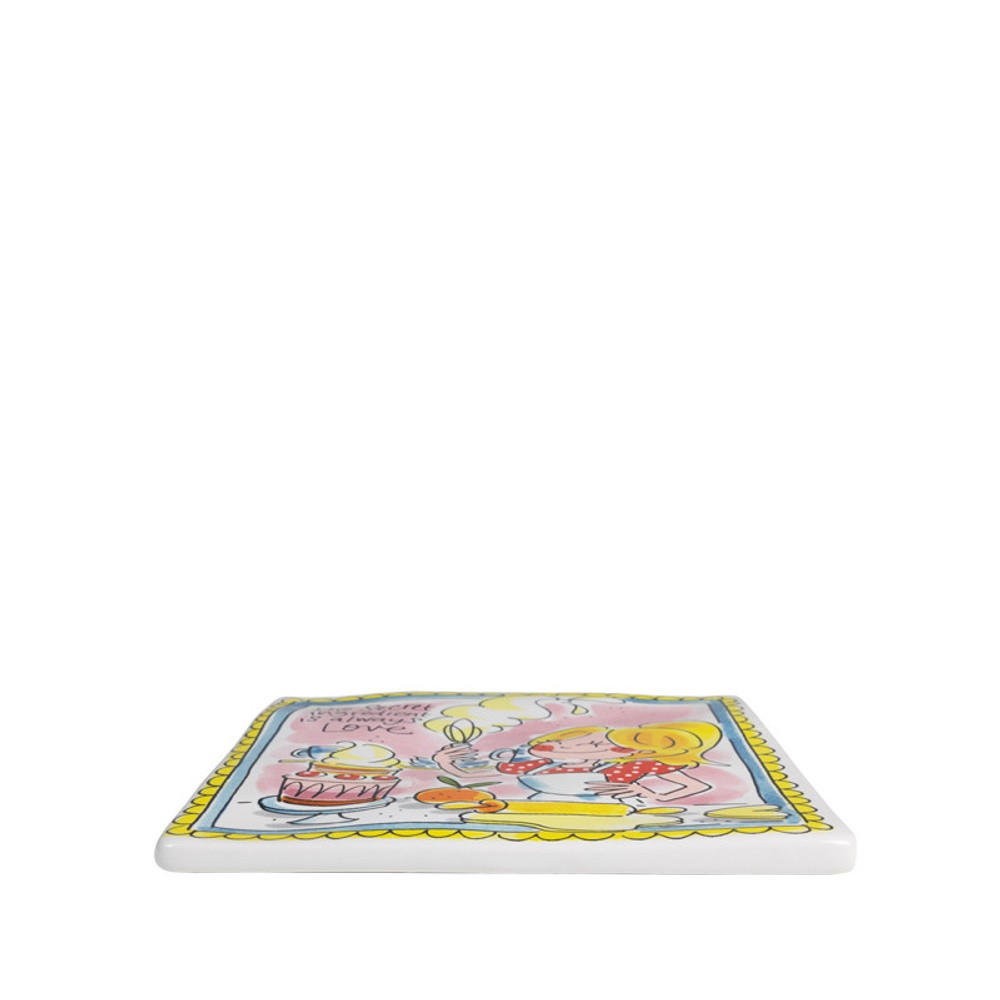 FLIESE Die geheime Zutat ist immer Liebe in Bunt - 13cm - Multicolor, Keramik (13/0.5/13cm) - Blond Amsterdam