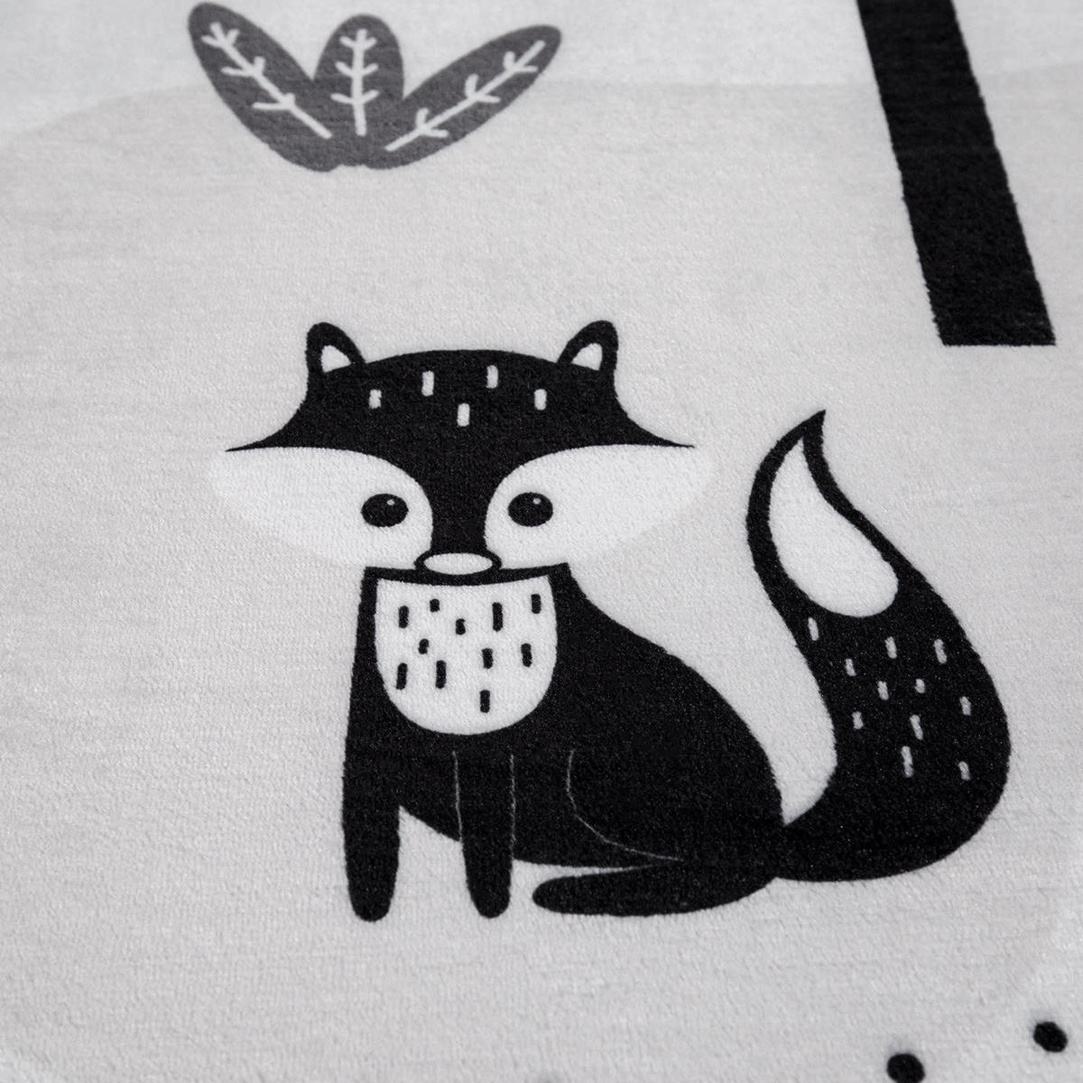 KINDERTEPPICH waschmaschinenwaschbar Reise Kinderzimmer schmutzabweisend Weiß Rechteckig 80x150 - Weiß, Textil (80/150cm) - KADIMA DESIGN