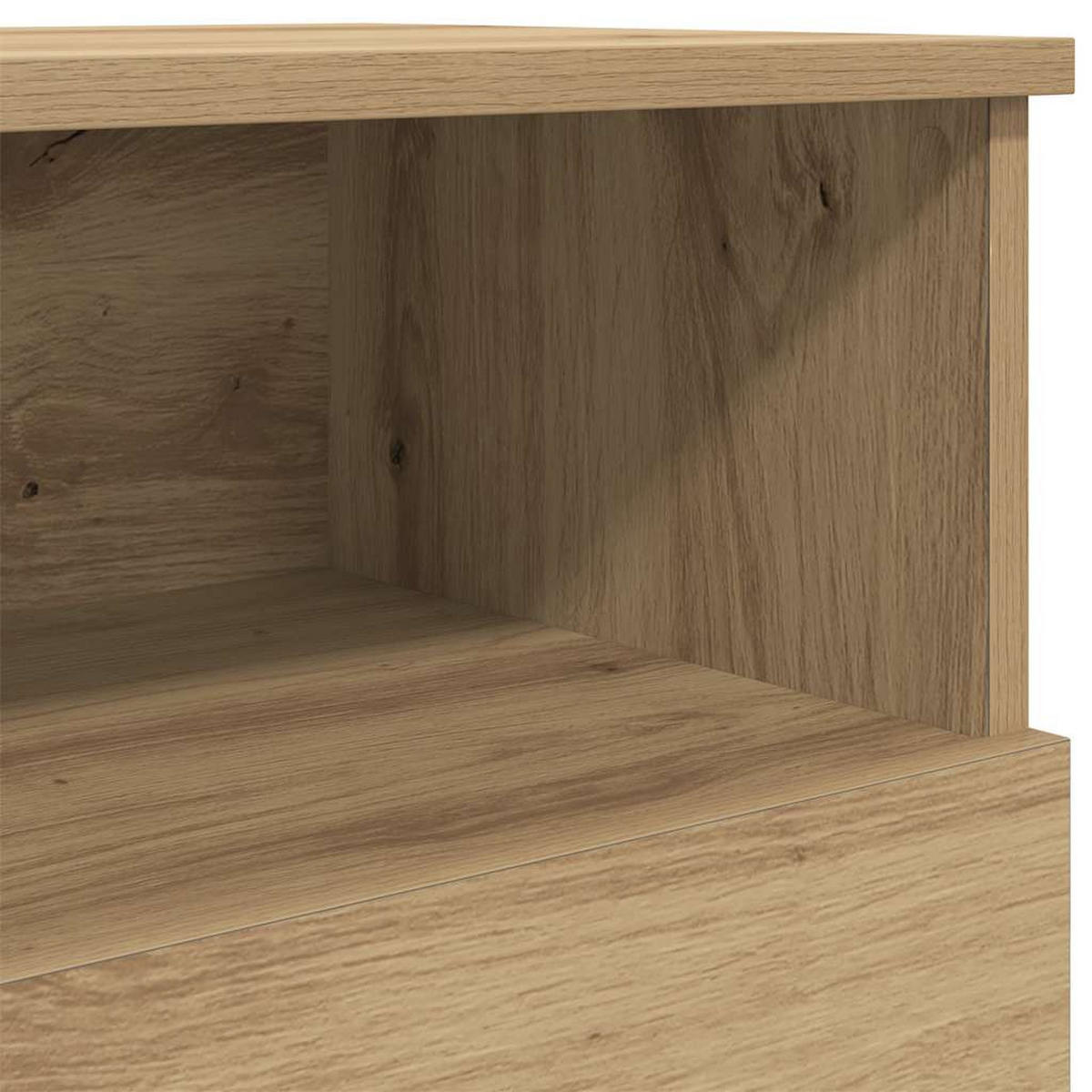 NACHTTISCH Artisan-Eiche 50/32/60 Cm Holzwerkstoff - Braun, Holzwerkstoff (32/60/50cm) - vidaXL