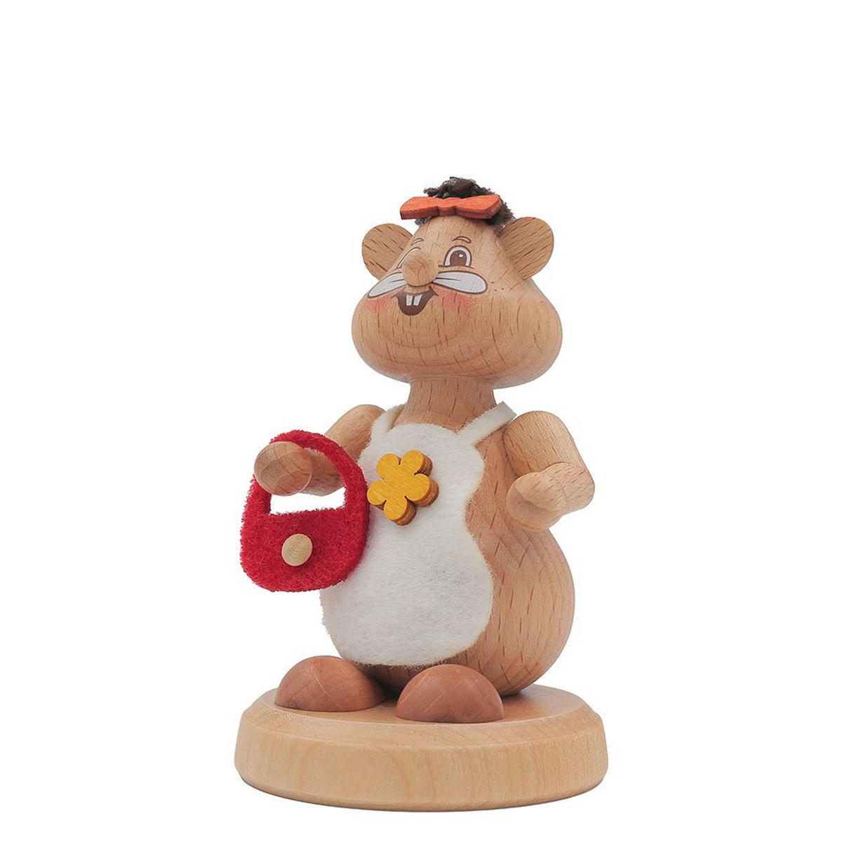 HOLZFIGUR Hamster Spaziergängerin 11 cm - Multicolor, Metall (6/11/0.1cm)