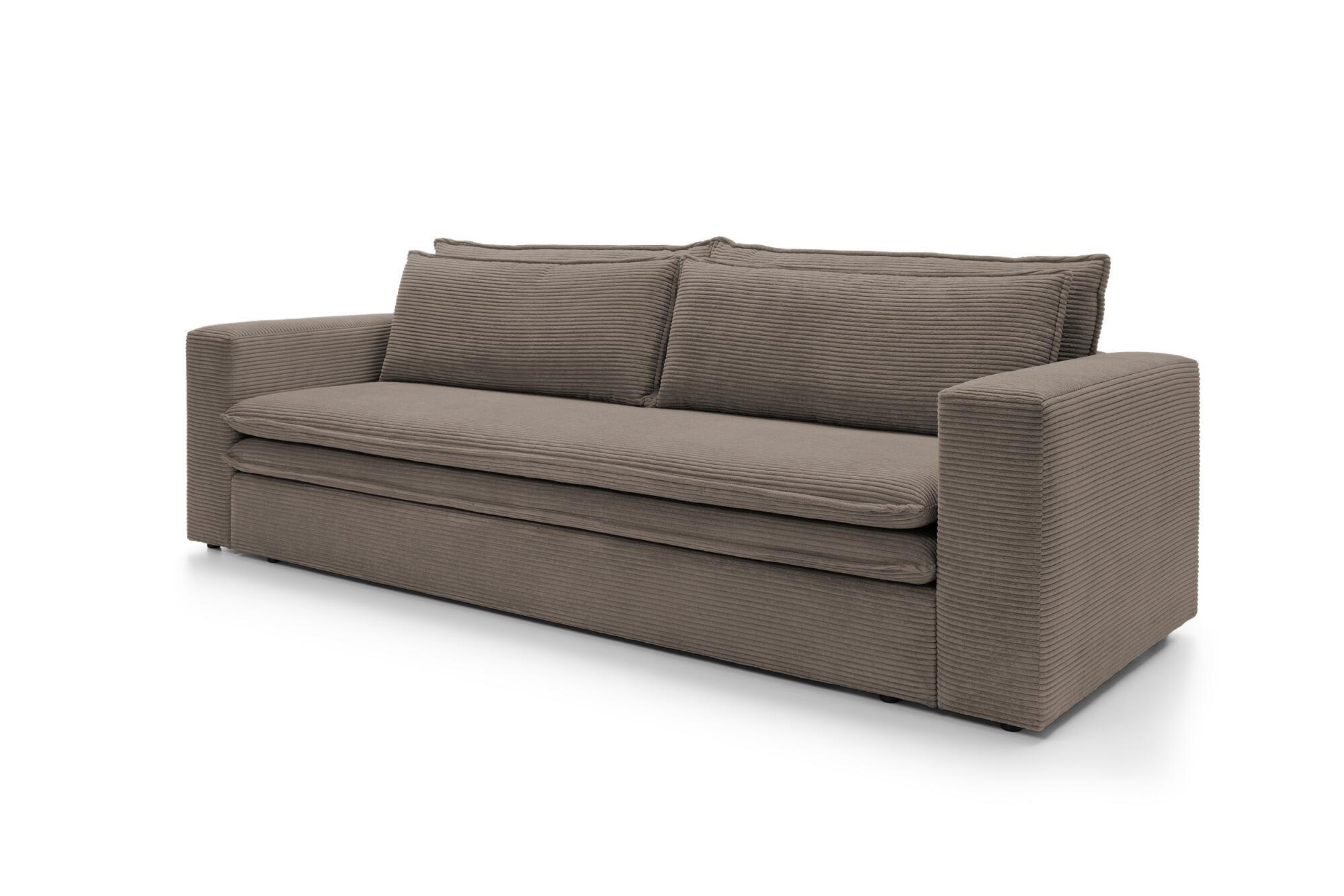 SOFA TILIA Braun 244x95x82 cm - Braun, Textil (244/82/95cm) - FURNLUX
