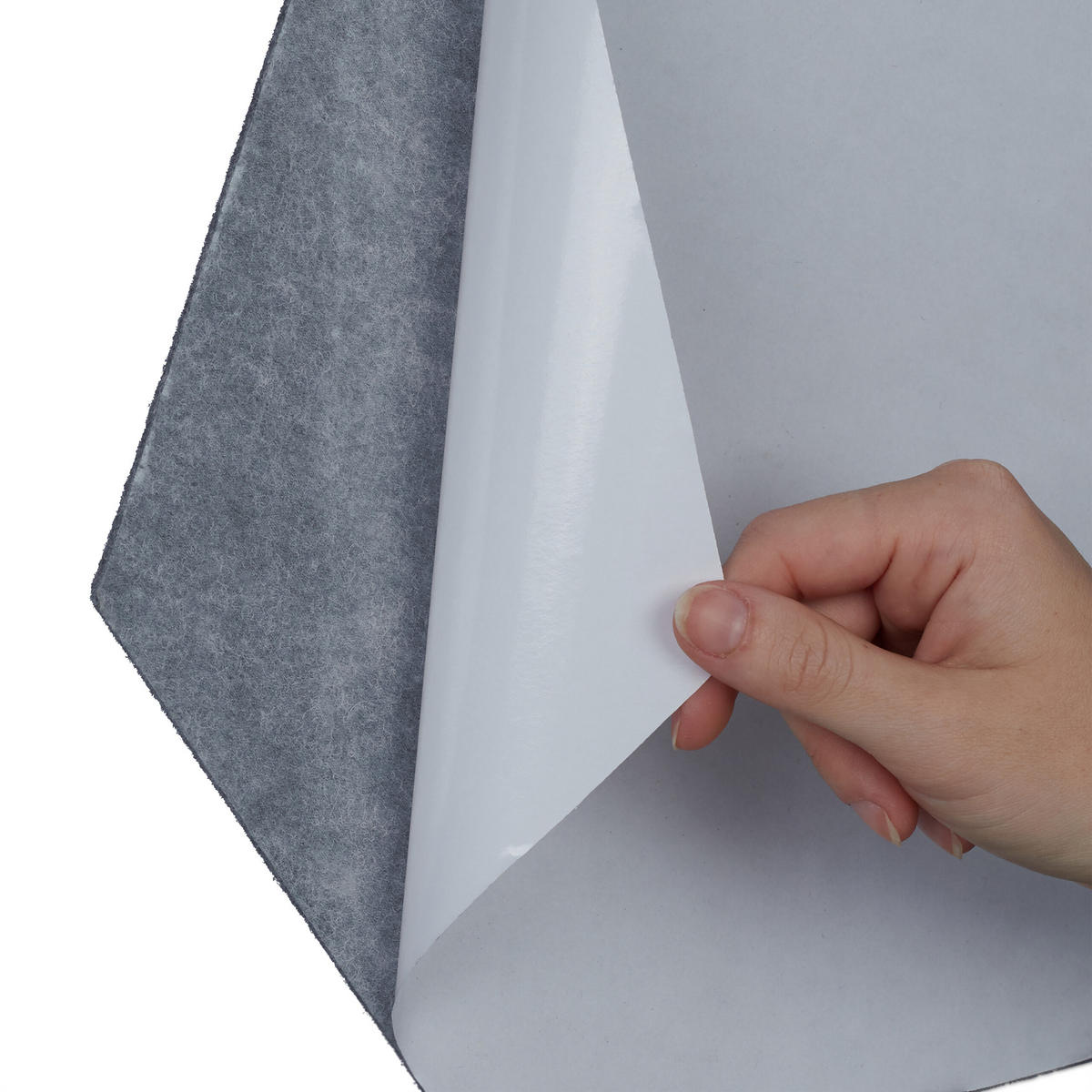 6XFILZPINNWAND - Grau, Textil (30/26/0.9cm) - Relaxdays