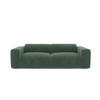 SOFA 3-Sitzer Texturierter Samt Smaragdgrün 205cm - Smaragdgrün, Textil (205/73/97cm) - Sia Home