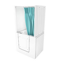 DUSCHE Whirlpool mit Tür S02D-WP-TH-A-R - Weiß, Glas/Kunststoff (78/100/205cm) - AcquaVapore by Sandra Jentho