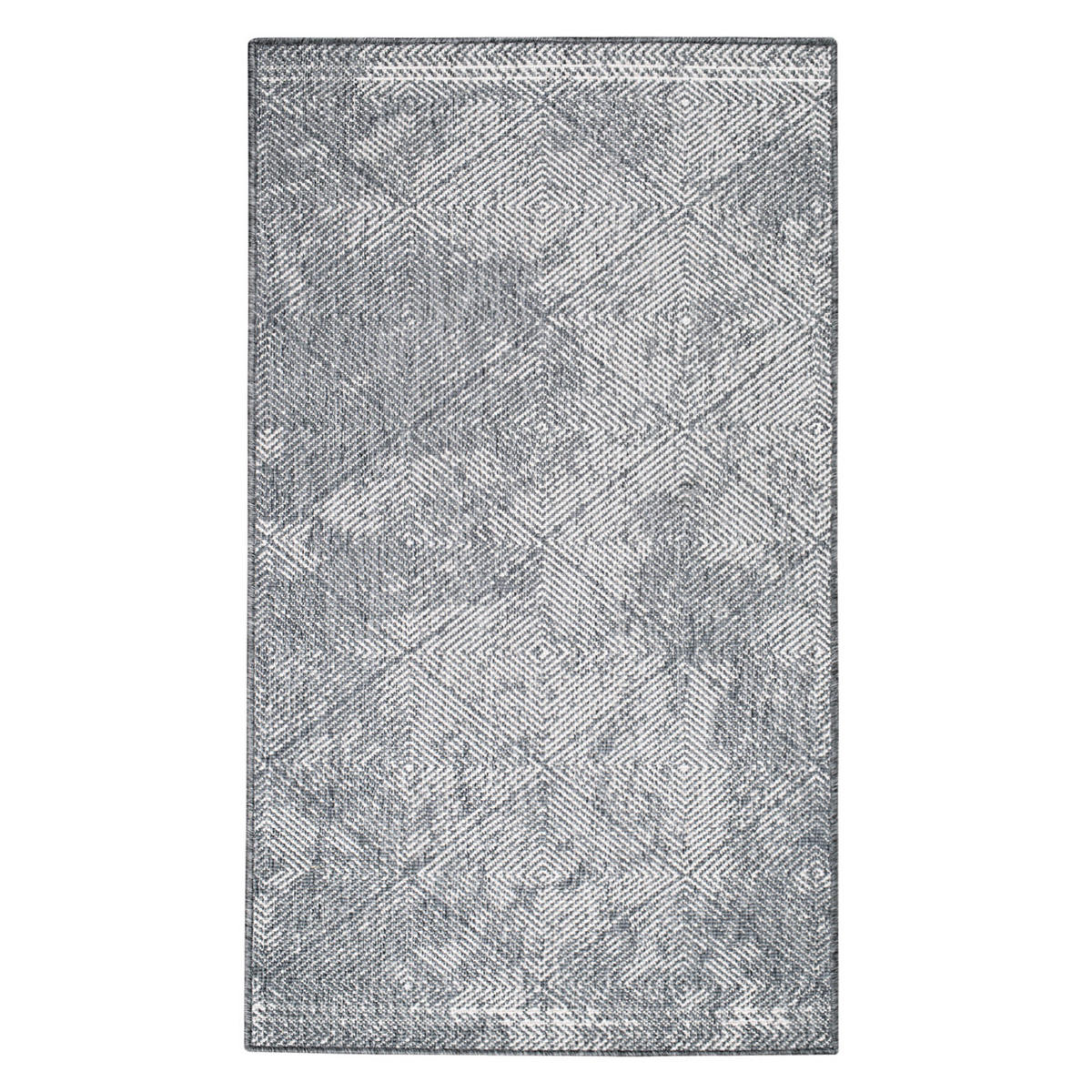 OUTDOOR-TEPPICH DuoRug 5845 Grau 80x150 cm - Grau, Textil (80/150cm) - carpet city
