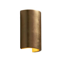 WANDLEUCHTE Aries, Gold / Messing, 18cm - Goldfarben, Naturmaterialien (7/18/10.1cm) - KOSILUM