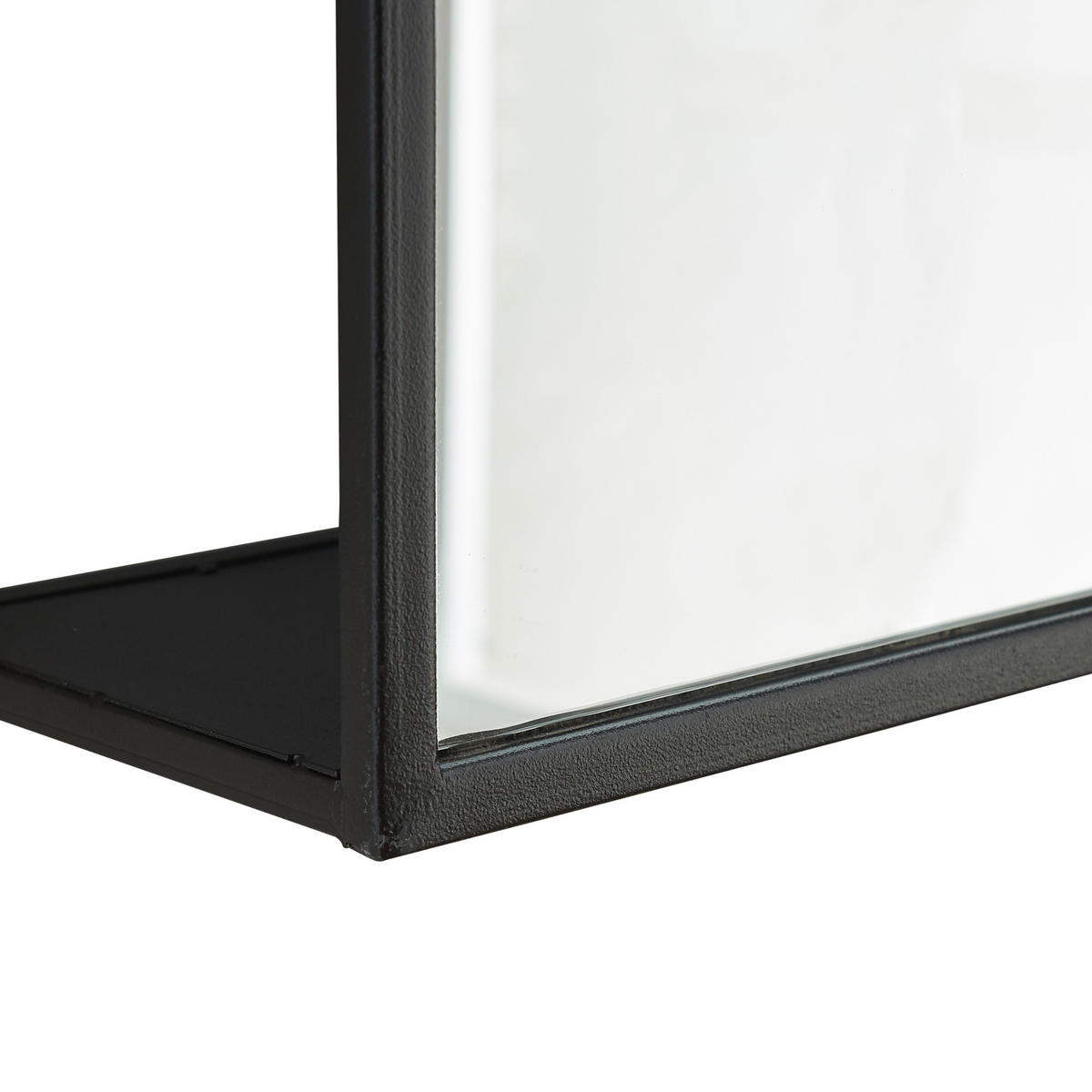 WANDSPIEGEL Sunne - Schwarz, Glas/Metall (60/13/36cm) - [en.casa]