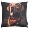 KISSENHÜLLE Snobby Hund - Schwarz, Textil (45/45cm) - Magma Heimtexx