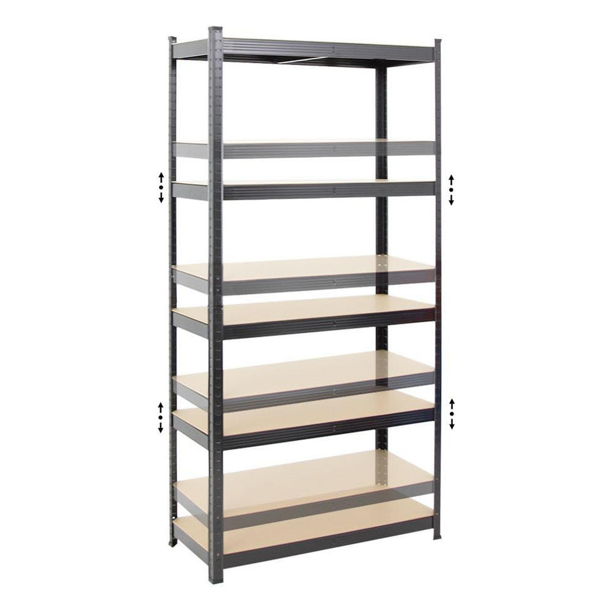 KELLERREGAL Gorilla 2er-Set mit 2x 180x90x40 cm Fachlast 175 kg Schwarz - Schwarz, Metall (90/180/40cm) - PROREGAL