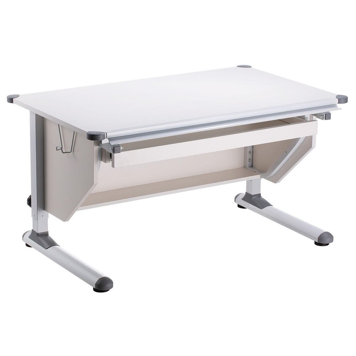 KINDERSCHREIBTISCH PHILIPP - Weiß, Metall (110/76/73cm) - CARO-Möbel
