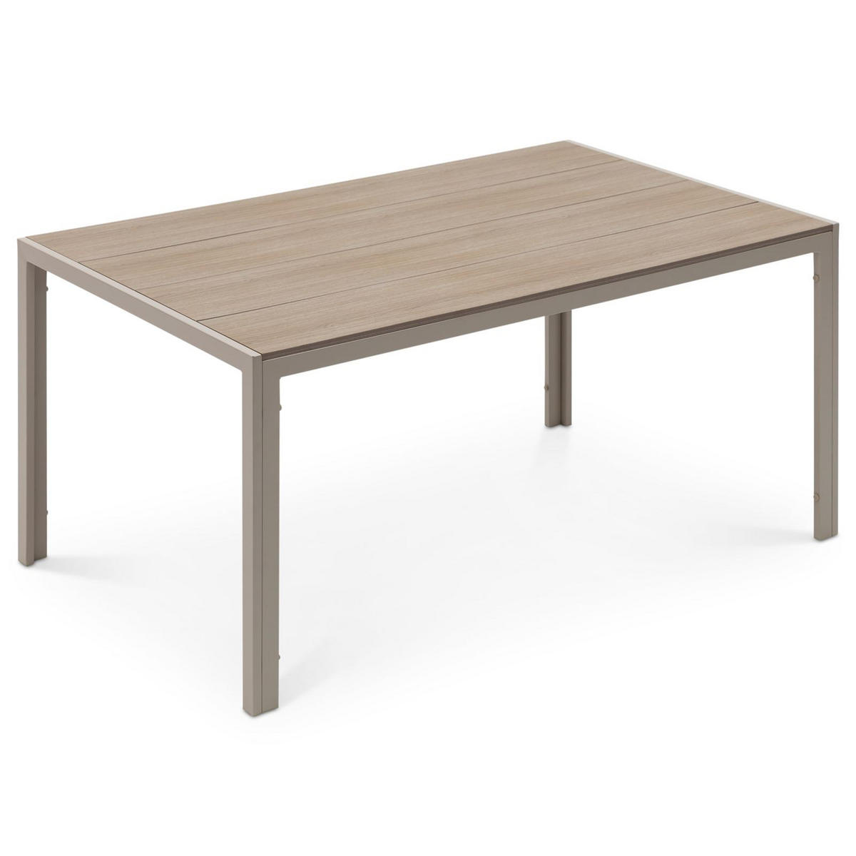 GARTENTISCH MONDELLO champagne - Champagner, Metall (90/150/73cm) - IDIMEX