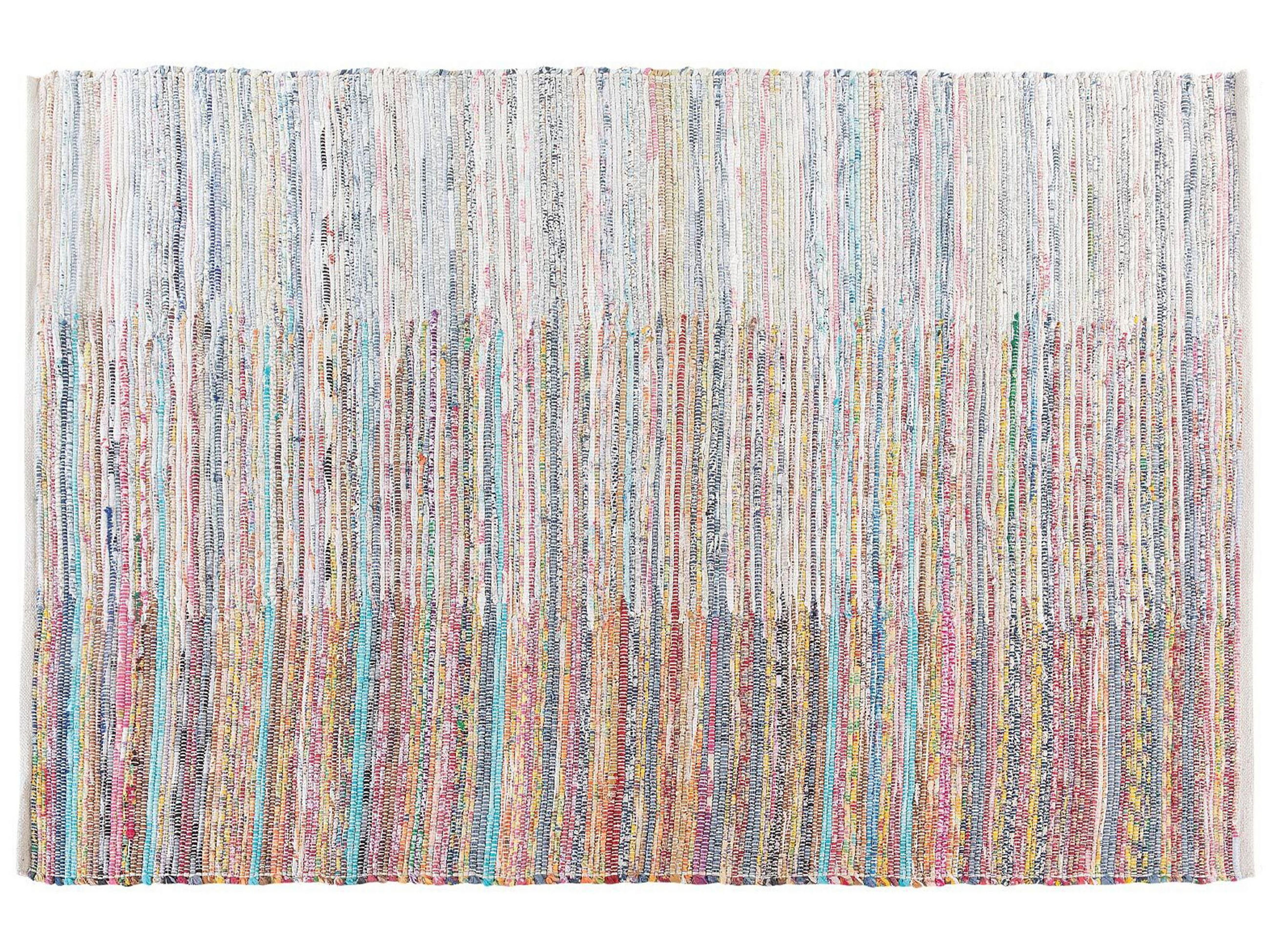 TEPPICH geflochten Mersin 200/140 cm - Multicolor, Textil (140/200cm) - Beliani