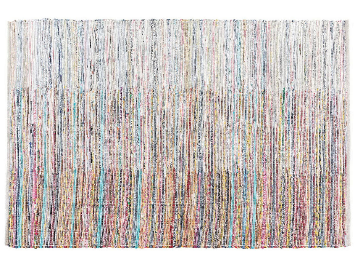 TEPPICH geflochten Mersin 200/140 cm - Multicolor, Textil (140/200cm) - Beliani