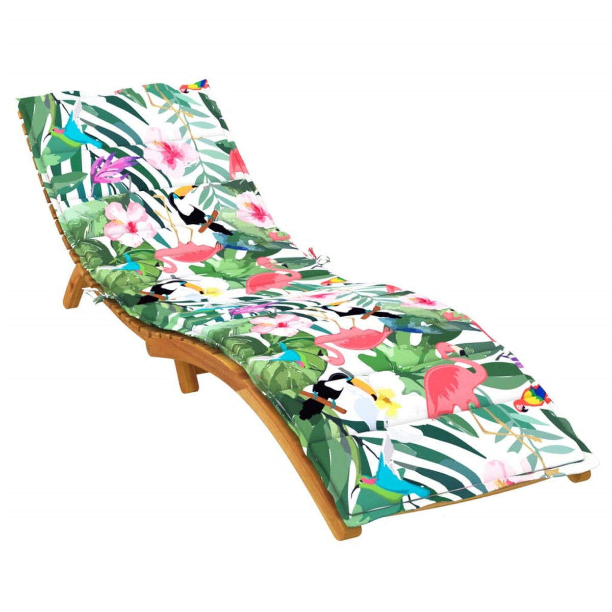 SONNENLIEGEN-AUFLAGE Mehrfarbig Oxford-Gewebe - Multicolor, Textil (60/4/200cm) - vidaXL