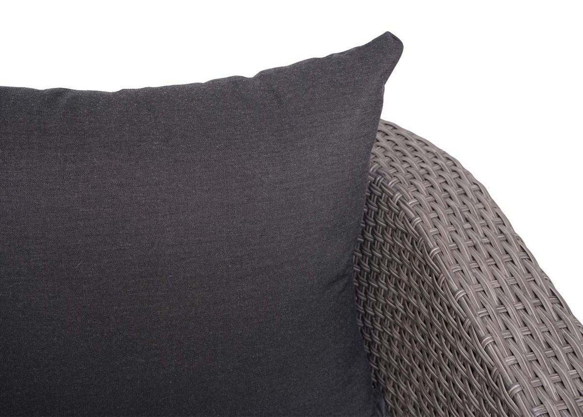 LOUNGE-SET Grau, Anthrazit - Anthrazit/Grau, Holz - MCW