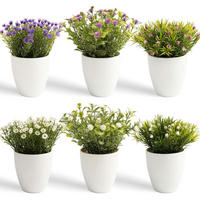 KUNSTPFLANZE 6-teiliges Set 16 cm - Multicolor, Kunststoff (11cm)
