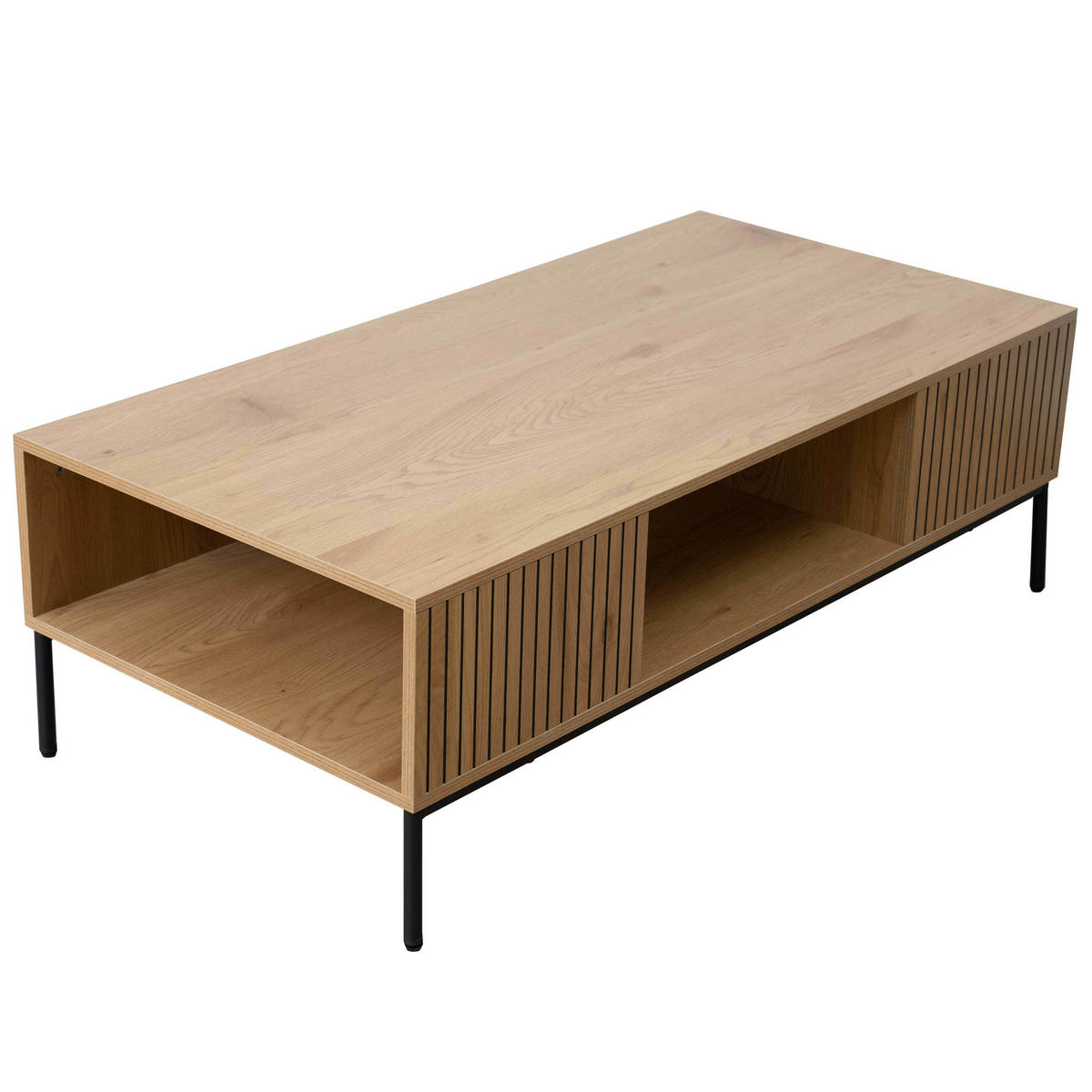COUCHTISCH, Beigefarbe - Beige, Holz (60/39/120cm) - Oviala