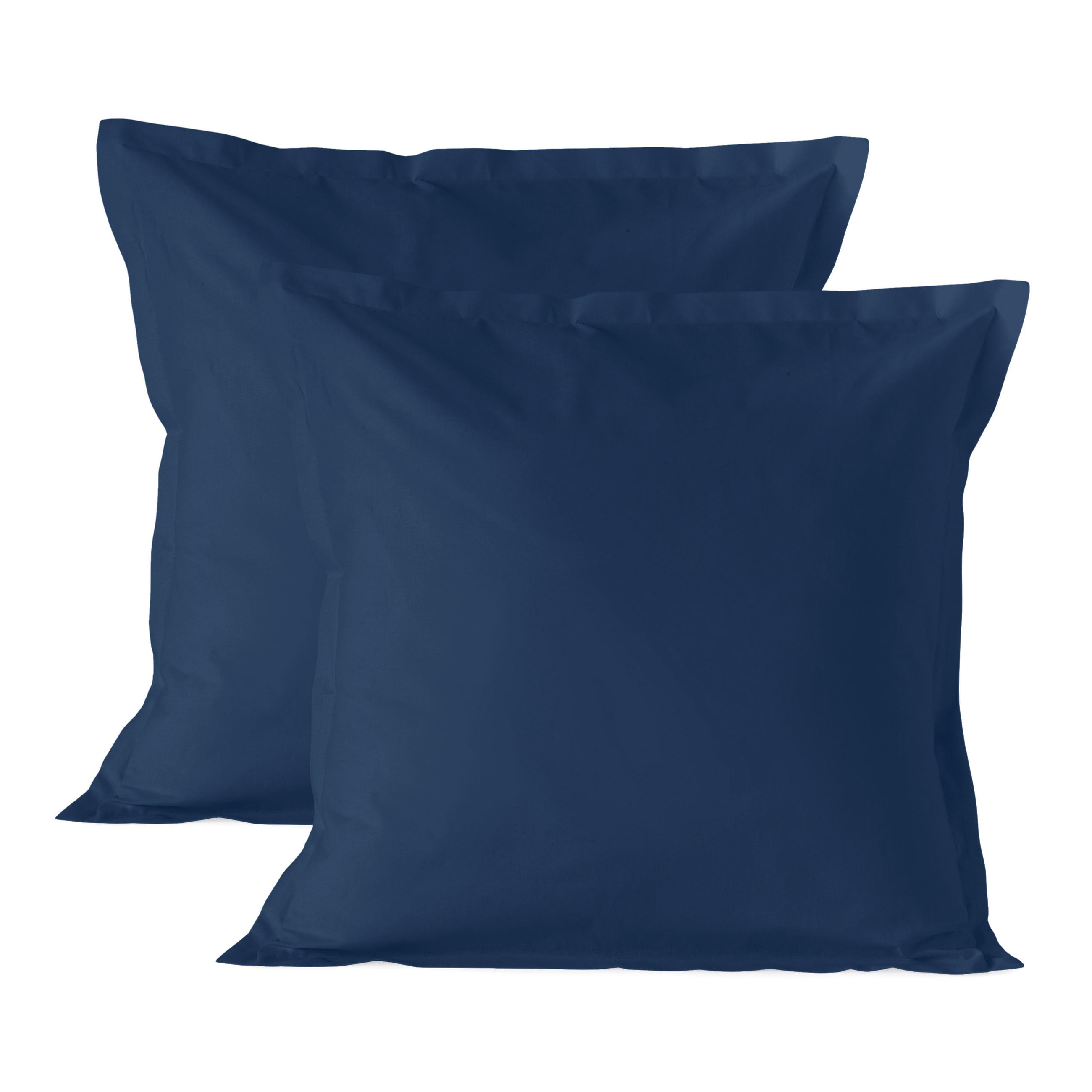 KISSENBEZUG basic 60x60 cm (x2) dunkelblau - Blau, Textil (60/60cm) - Happy Friday