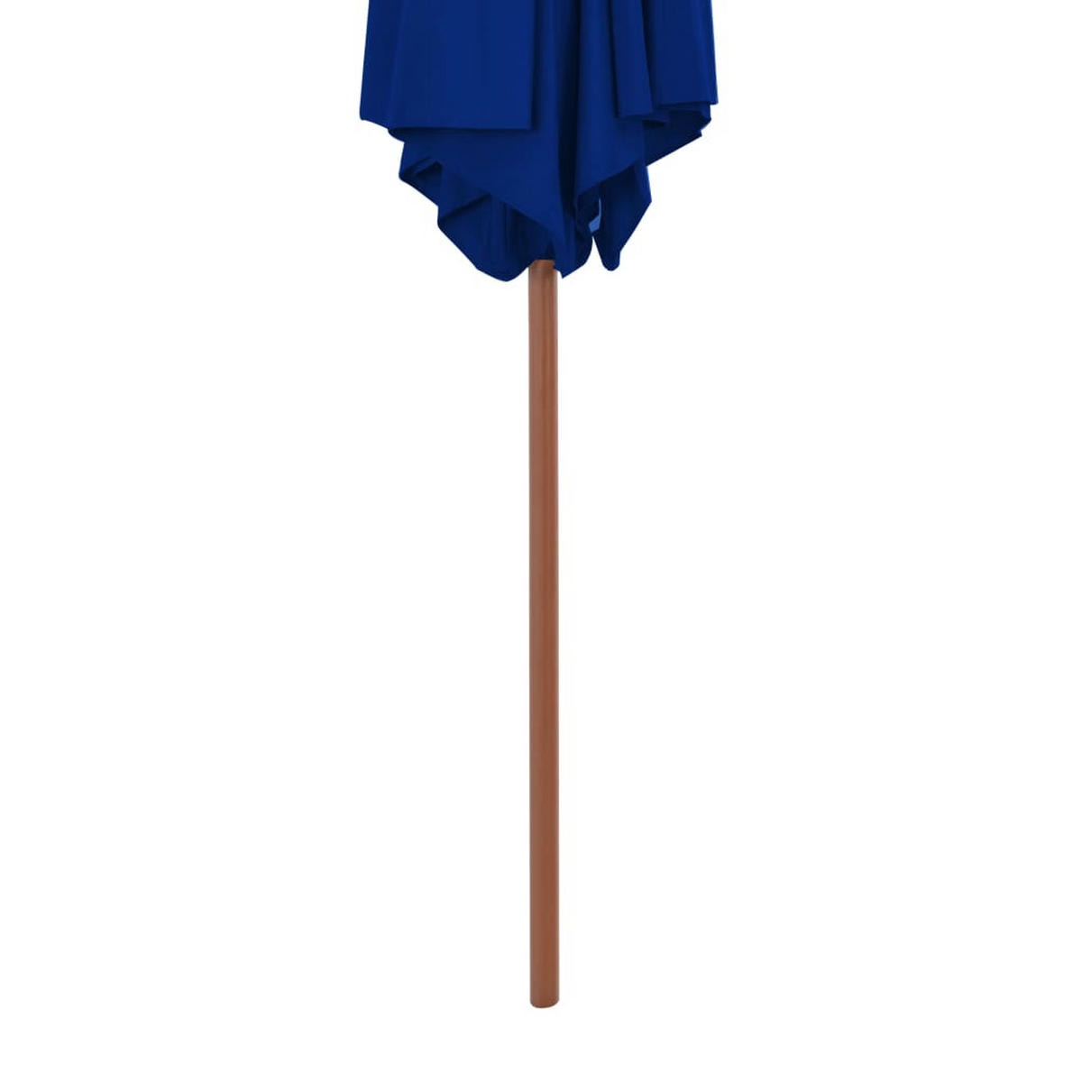 SONNENSCHIRM mit Holz-Mast 270 cm Blau - Blau, Holz (270/270cm) - furnicato