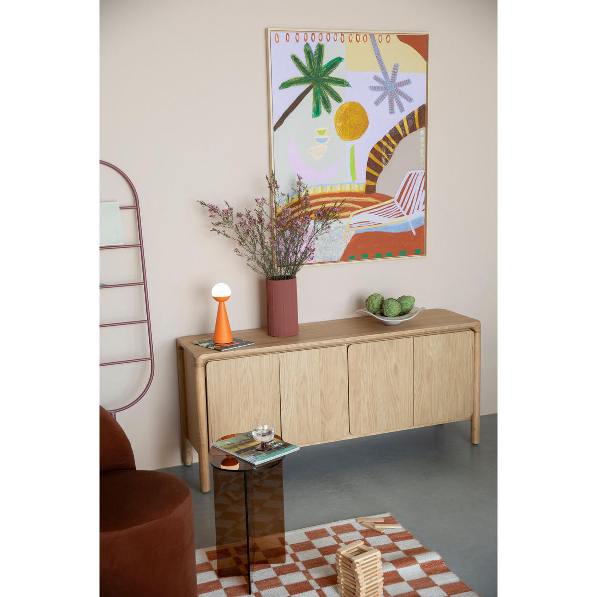 SIDEBOARD Storm Natur - Naturfarben, Holzwerkstoff (160/70/42.5cm) - Zuiver