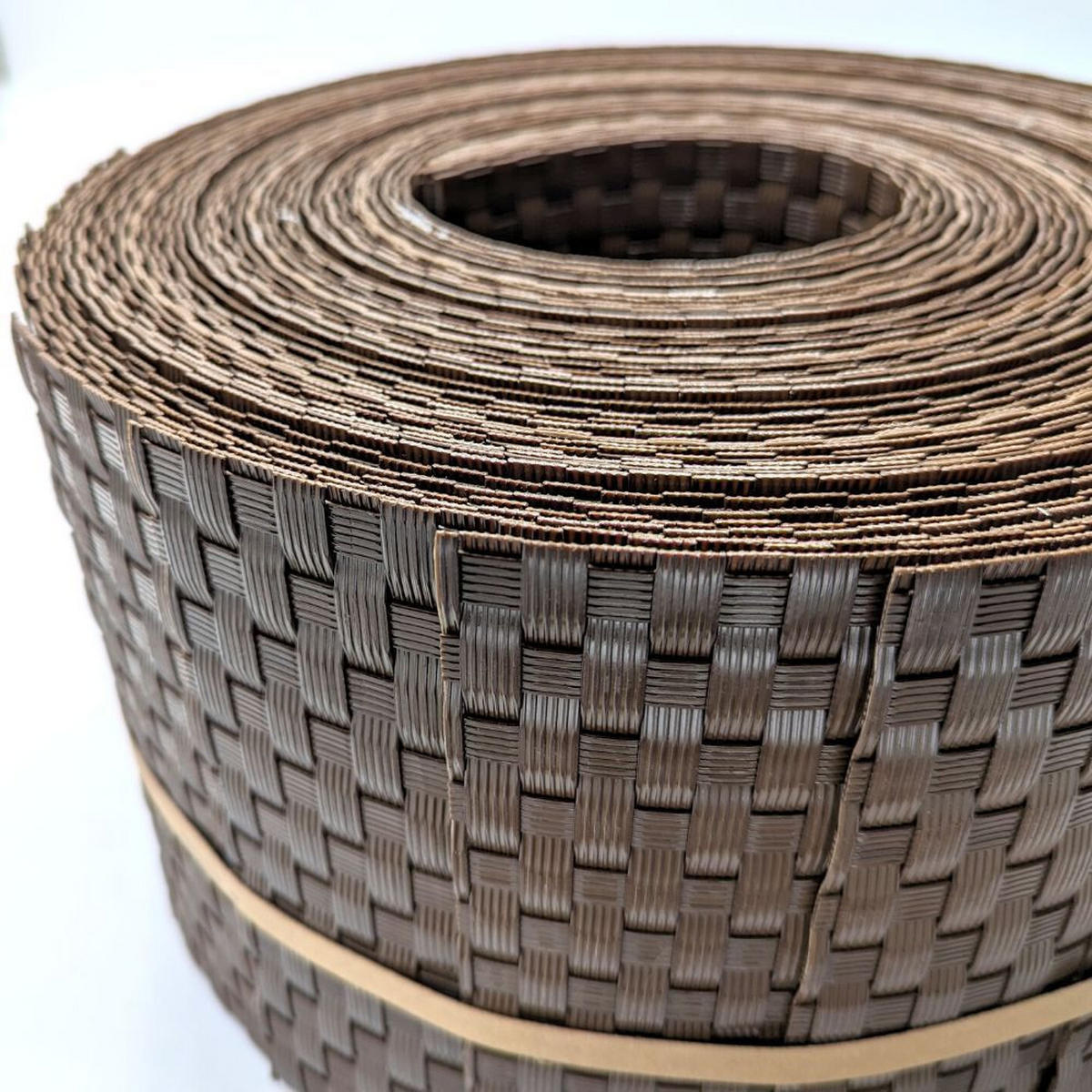 SICHTSCHUTZSTREIFEN Rattan für Doppelstabmatten UV-beständig Braun 10x 2,55m - Braun, Kunststoff (2550/19cm) - ZAUN|ZU