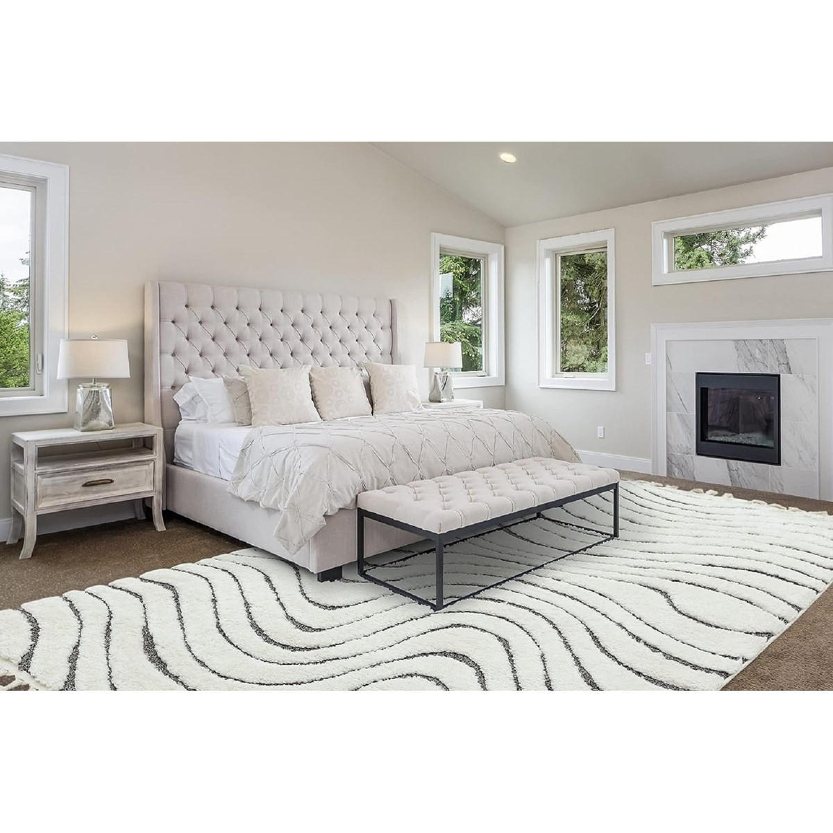 TEPPICH Moderner für Wohn- und Schlafzimmer RIDGE Grau 160 x 230 cm - Grau, Textil (160/230cm) - Novatrend