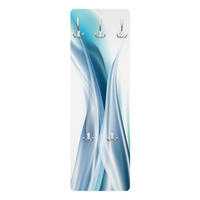 WANDGARDEROBE - Blue Dust 34/105 cm - Blau, Holzwerkstoff (34/105/1.6cm) - Bilderwelten