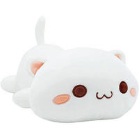 PLÜSCHTIER Katze, weiß - Weiß, Textil (20/30cm)