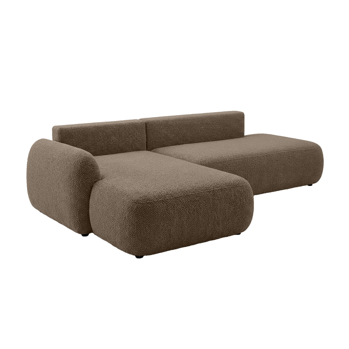 ECKSOFA Munduk I mit Schlaffunktion, Braun - Braun, Textil (302/184cm) - Fedve