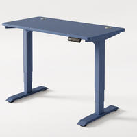 SCHREIBTISCH Elektrisch Höhenverstellbarer HomePro 120x60cm Blau/Blau mit Memory-Funktion, Anti-Kollisions Technologie - Blau, Holzwerkstoff (60/120/72cm) - Desktronic