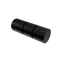 ENDSTÜCKE FÜR GARDINENSTANGEN 20 mm Ø, Elanto Schwarz, Packung 2 Stück - Schwarz, Metall (6.4/2.4/2.4cm) - INTERDECO