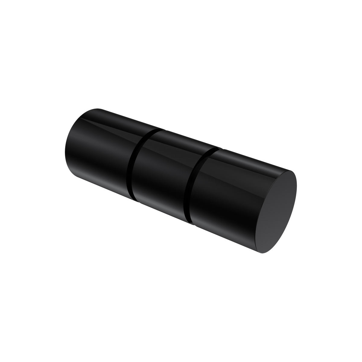 ENDSTÜCKE FÜR GARDINENSTANGEN 20 mm Ø, Elanto Schwarz, Packung 2 Stück - Schwarz, Metall (6.4/2.4/2.4cm) - INTERDECO