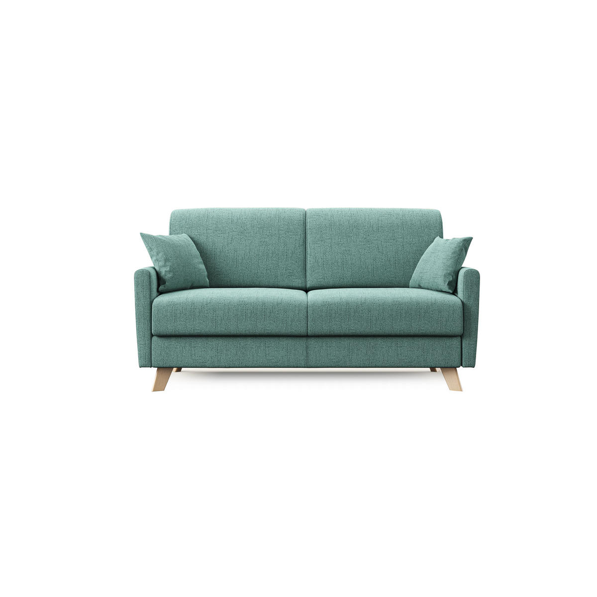 SCHLAFSOFA Edgar - Grün, Textil (200/94/97cm) - Divani.store