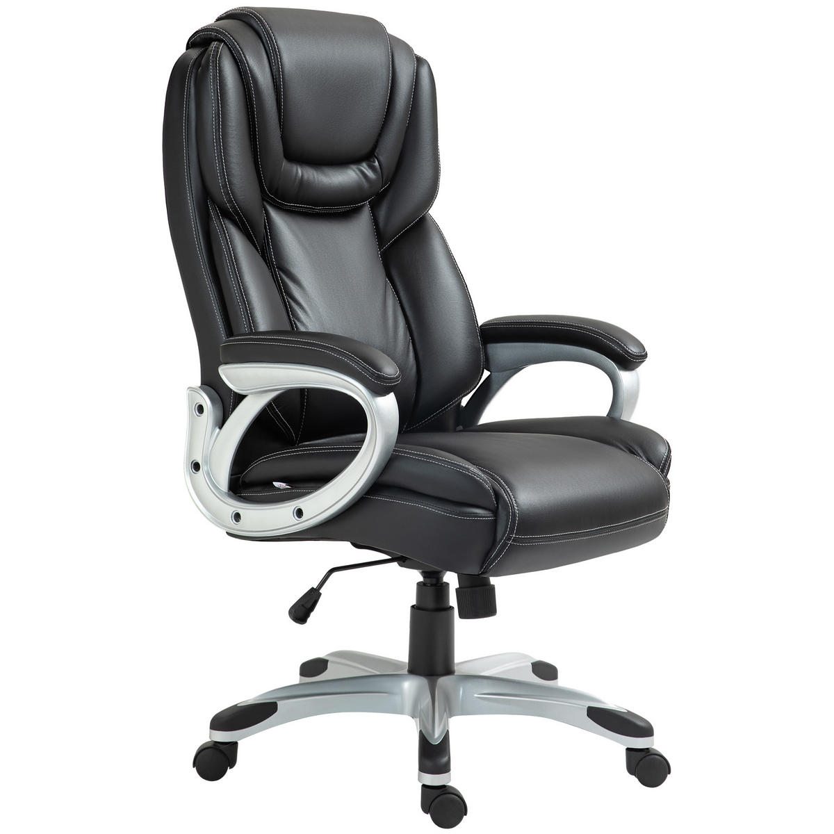 CHEFSESSEL DE-11738 66/75,5/115,5-124,5 cm Schwarz - Schwarz, Metall (75.5/124.5/66cm) - ComfortXL