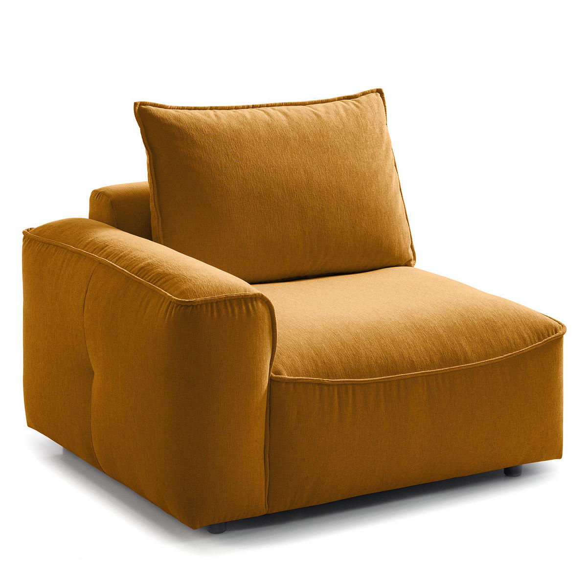 MODULSESSEL - Orange, Holz/Textil (104/82/99cm) - home24