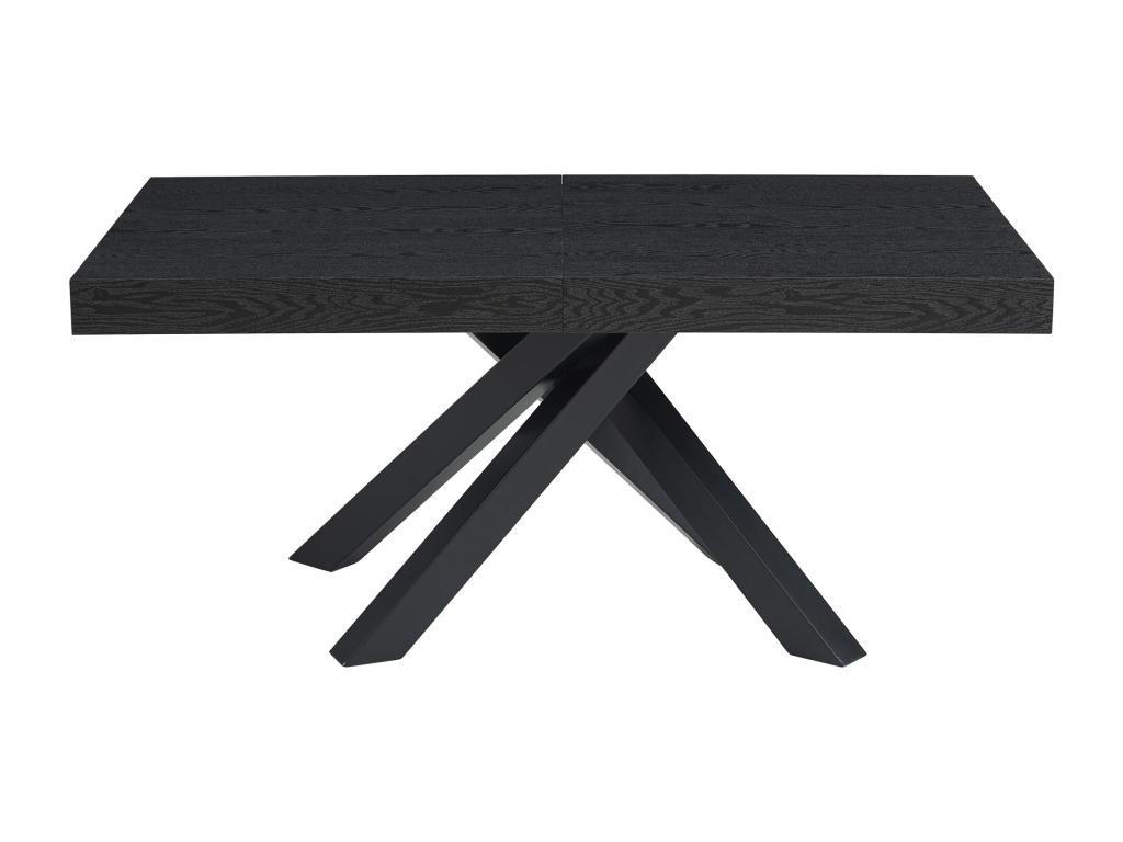 ESSTISCH ausziehbar - 6 bis 10 Personen - MDF & Metall - Schwarz - CATONAV - Schwarz, Holz (240/90/75cm) - Vente-Unique