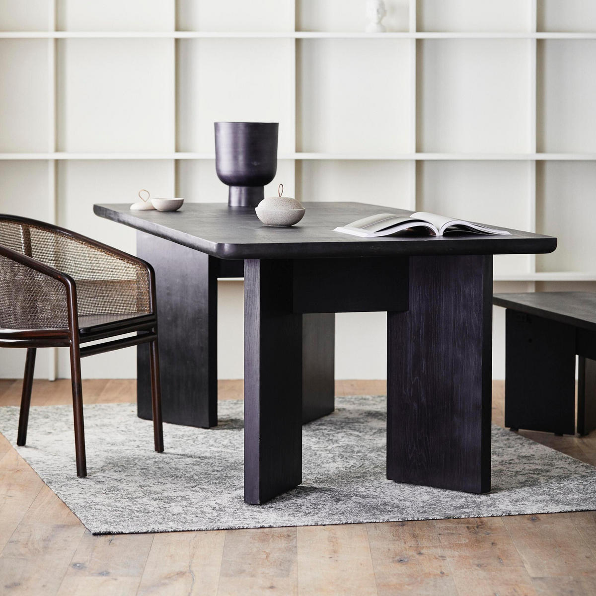 ESSTISCH TISZA Schwarz 100x220x78 cm - Schwarz, Holzwerkstoff (220/100/78cm) - FURNLUX