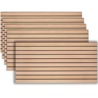 3D-WANDPANEELE , 100 x 50 x 2,5 cm, 2,5 m² Abdeckungsfläche, flexibel zuschneidbar, Naturholz hell - Hellbraun, Kunststoff (50/2/100cm) - tectake