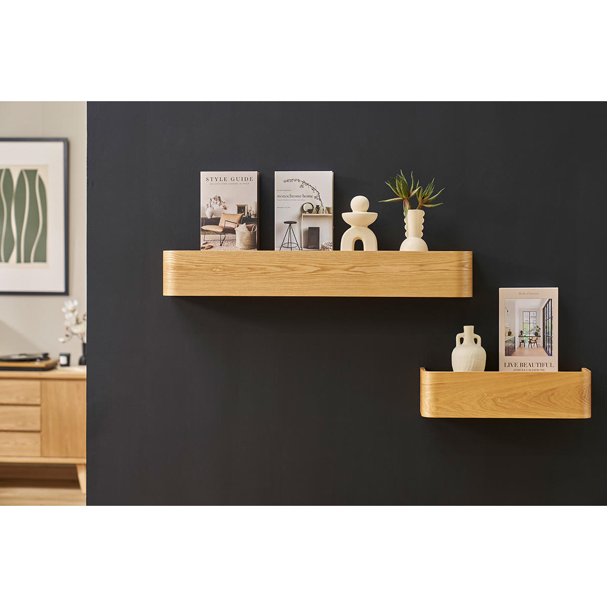 WANDREGAL Holz Esche L90 HOPE - Hellbraun, Holz (15/13/90cm) - Miliboo