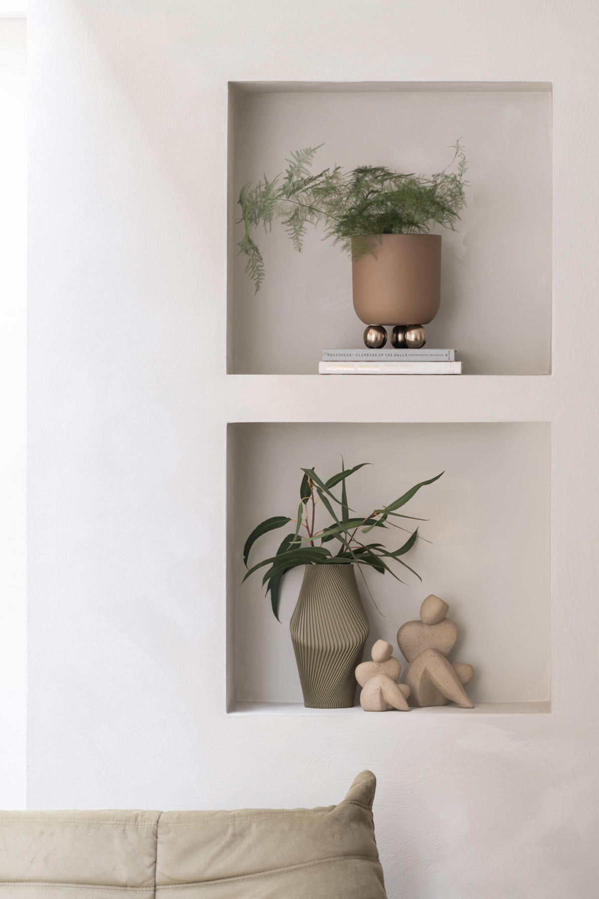 BLUMENTOPF Estilo Braun Ø18.5/23 cm - Braun, Metall (23cm) - Present Time