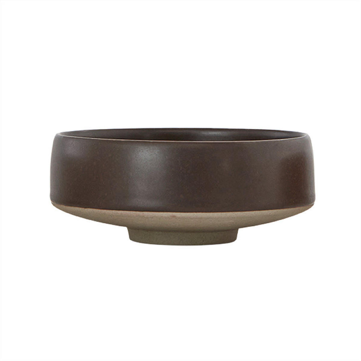 SCHÜSSEL Hagi Medium in Dunkelbraun 17 cm - Braun, Keramik (17cm) - OYOY Living Design