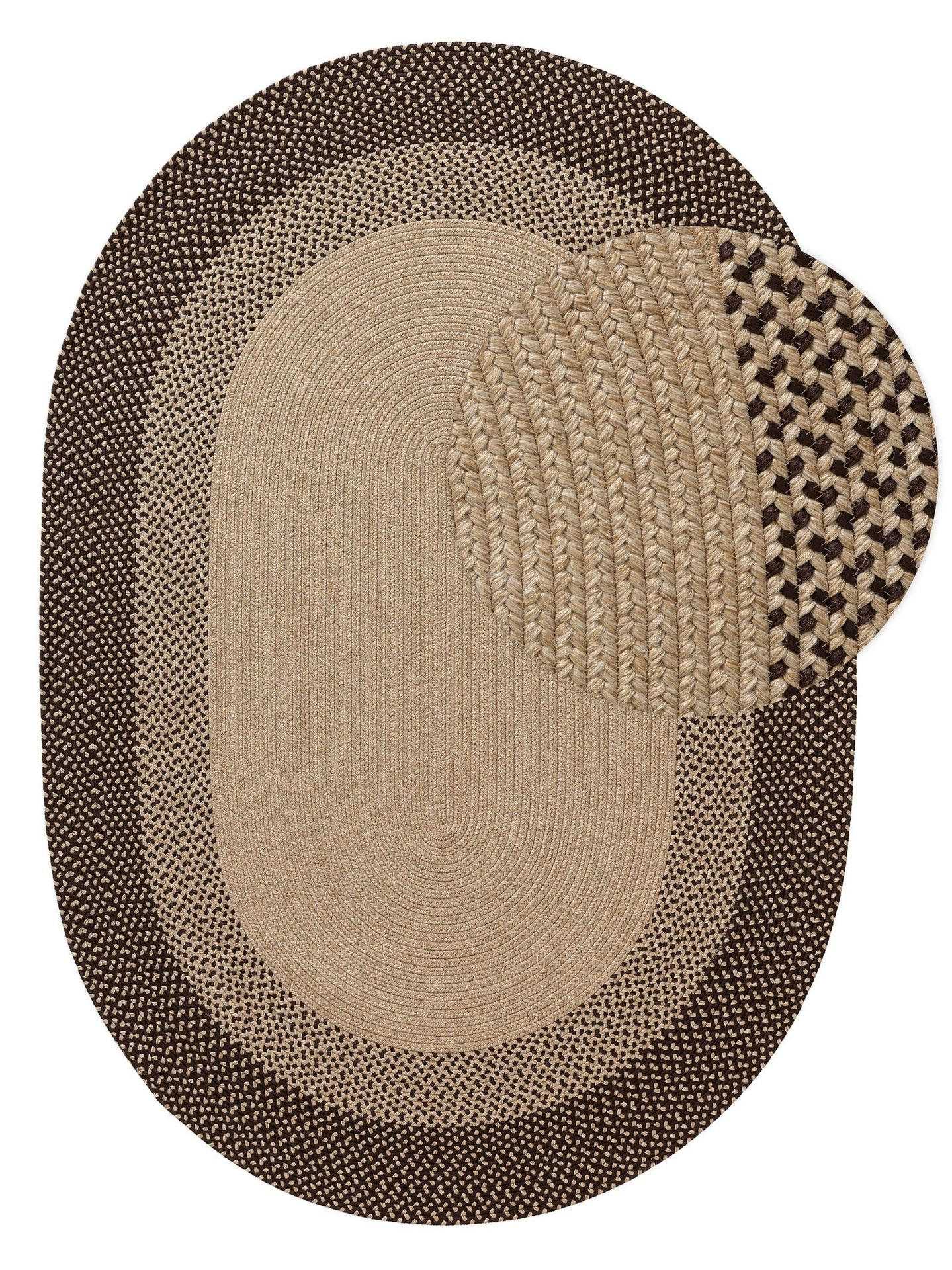 Kunstloft Teppich Braun 140x1 cm