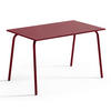 GARTENTISCH, Lila - Lila, Metall (180/90/72cm) - Oviala